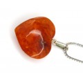 colier cu pandant chihlimbar scandinav. orange amber. argint 835 & sterling. Danemarca